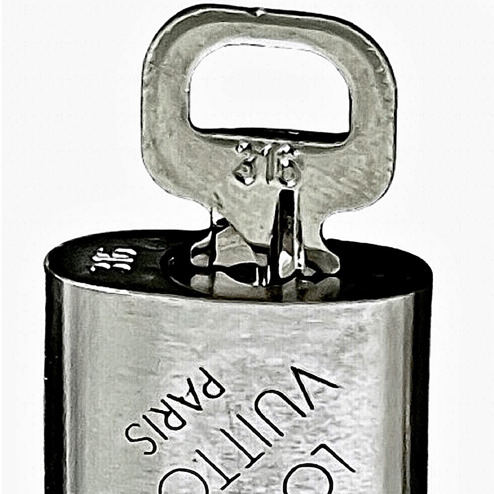 LOUIS VUITTON Silver Lock & Key Brushed Palladium Made In France COA #316 - Picture 12 of 14